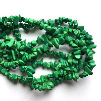 Каменная крошка говлит зеленый на нити 40см